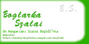 boglarka szalai business card